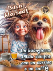 Immagine divertente per buongiorno