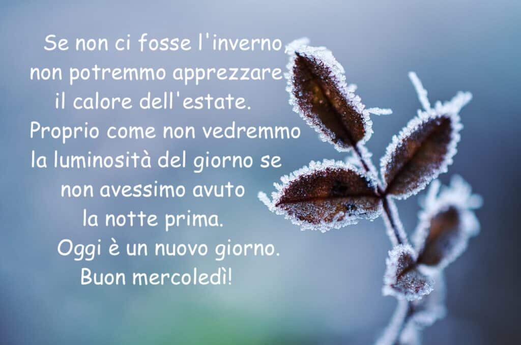 Buon mercoledì