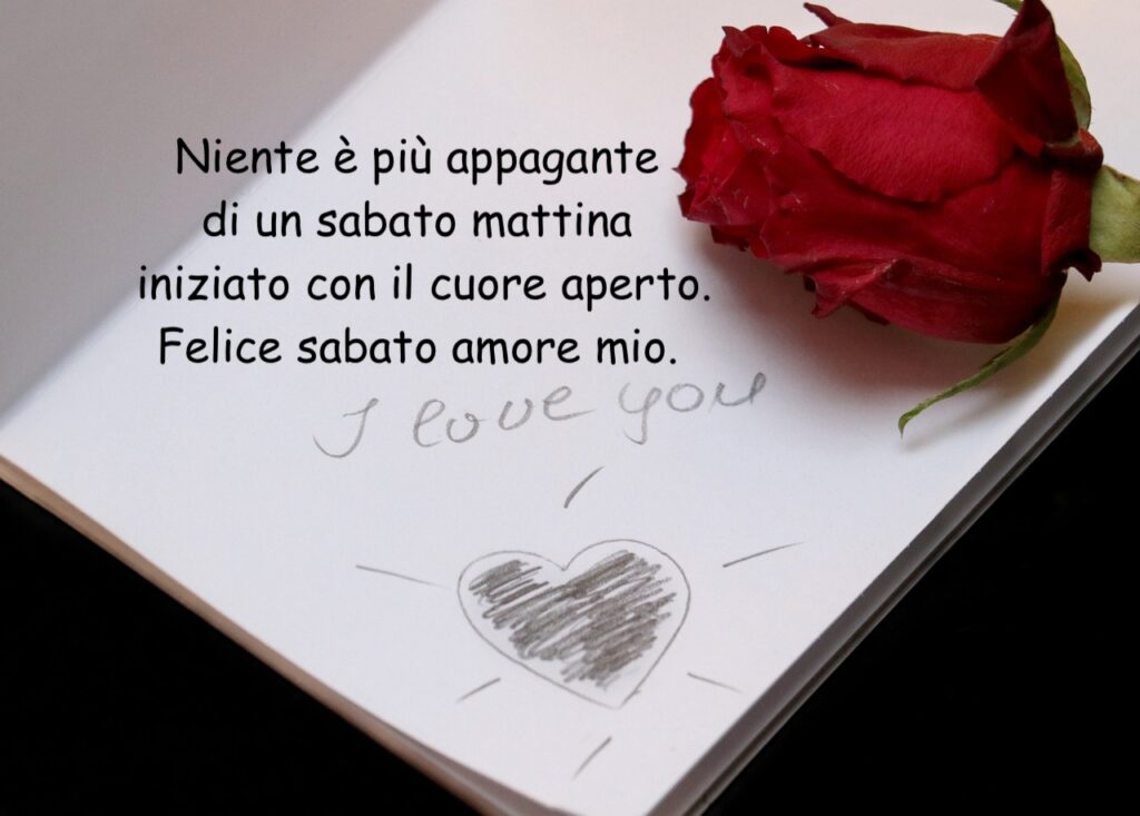 Buon sabato amore